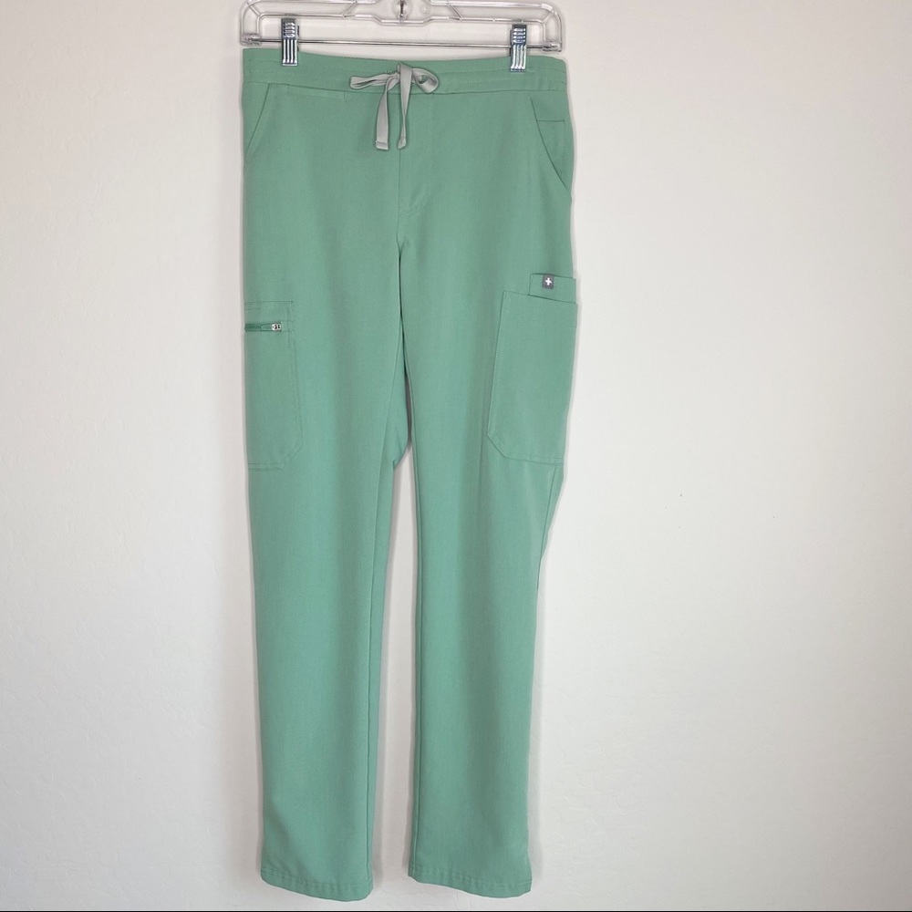 Figs Women's Yola Skinny Scrub Pants in Light Green